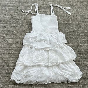 White mini dress